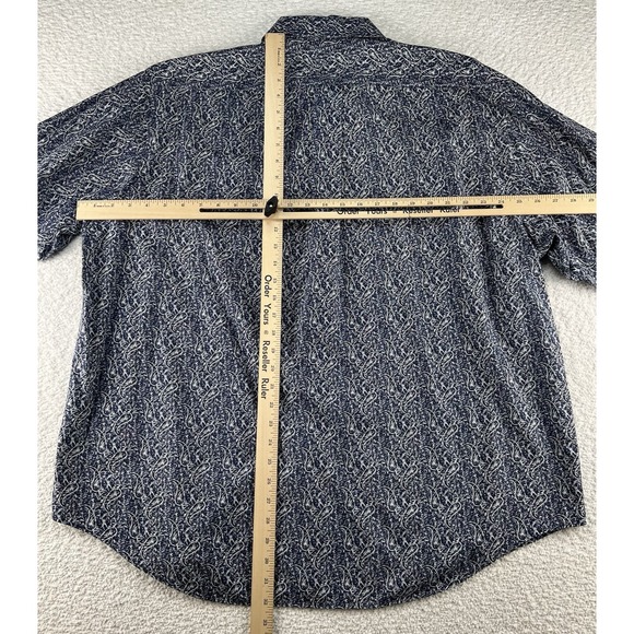 Roundtree & Yorke Mens‎ Paisley Shirt Button Up Size XL Long Sleeve - Picture 9 of 9